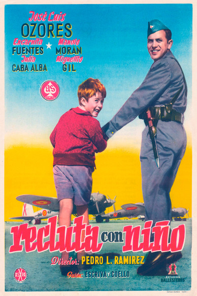 Póster de Recluta con niño