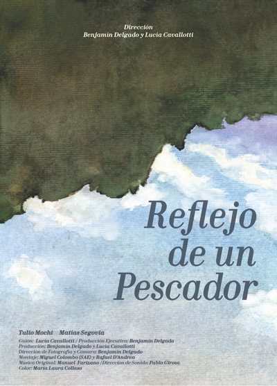 Póster de Reflejo de un pescador