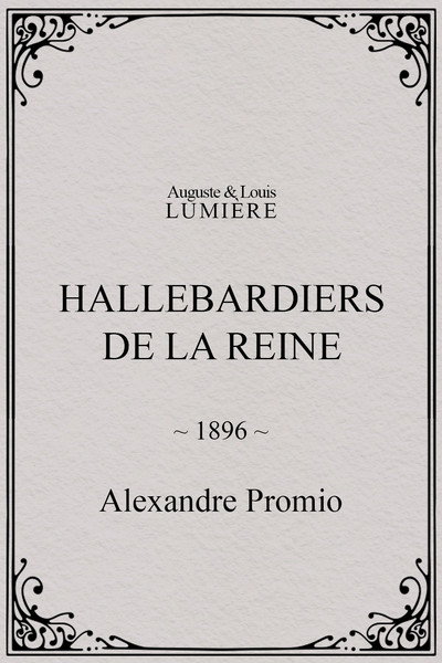 Póster de Relevo de la guardia de alabarderos en Palacio