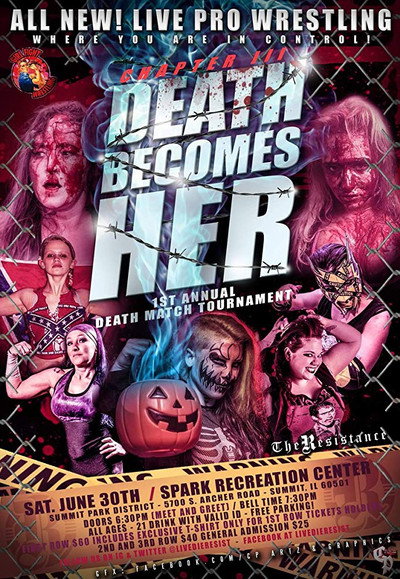 Póster de Resistance/Girl Fight Chapter III: Death Becomes Her Female Deathmatch Tournament