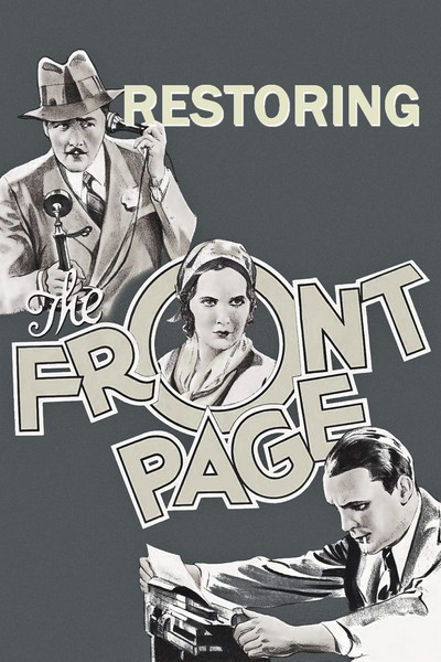 Póster de Restoring 'The Front Page'