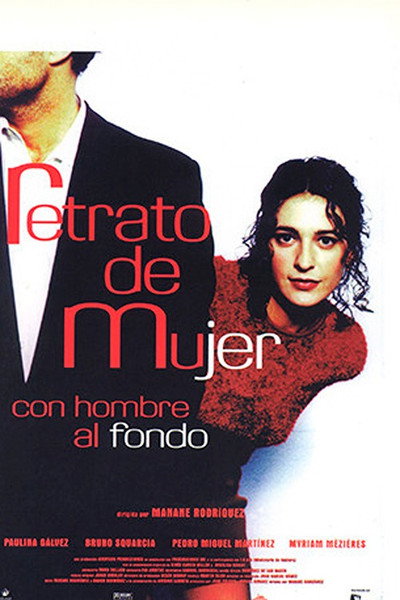 Póster de Retrato de mujer con hombre al fondo