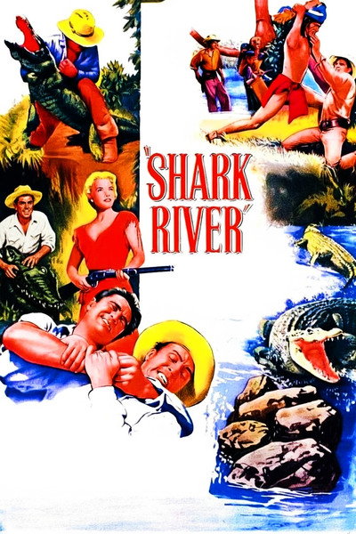 Póster de Río Shark - Muerte por la espalda