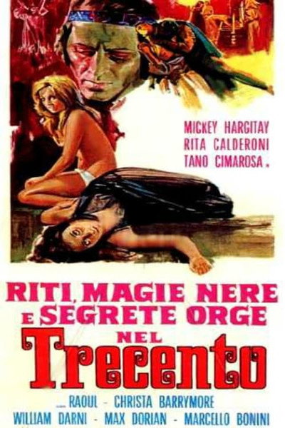 Póster de Riti, magie nere e segrete orge nel trecento