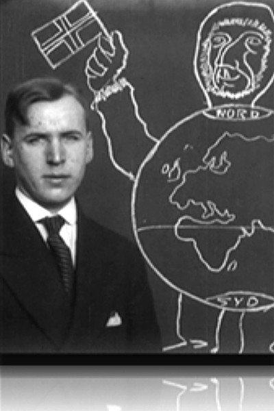 Póster de Roald Amundsen på sydpolen