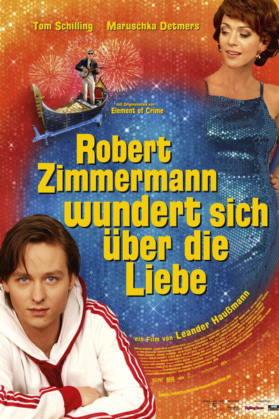 Póster de Robert Zimmermann se ve sorprendido por el amor
