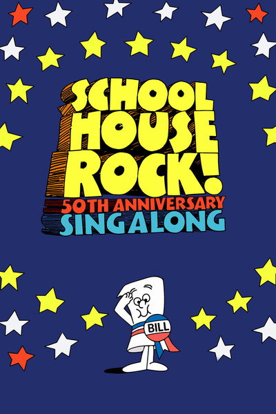 Póster de ¡Roca de la escuela! 50 Aniversario Cantando a lo largo