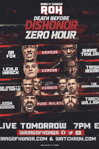 Póster de ROH: Death Before Dishonor Zero Hour