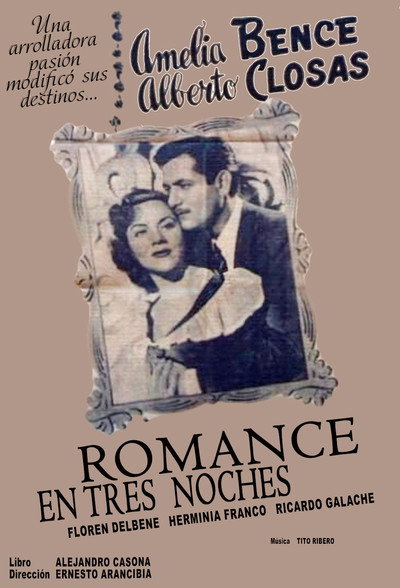 Póster de Romance en tres noches