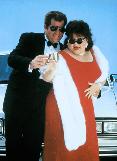 Póster de Roseanne y Tom entre batidores