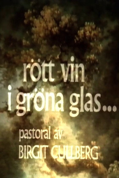 Póster de Rött vin i gröna glas