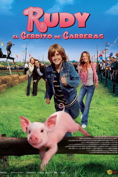 Póster de Rudy, el cerdito de carreras