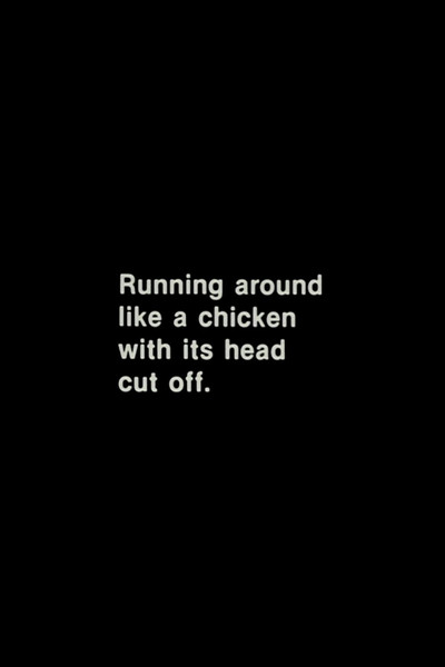 Póster de Running Around Like a Chicken with Its Head Cut Off