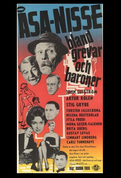 Póster de Åsa-Nisse bland grevar och baroner