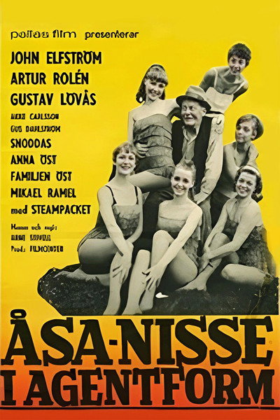 Póster de Åsa-Nisse i agentform
