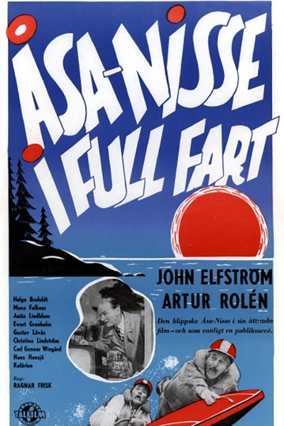 Póster de Åsa-Nisse i full fart