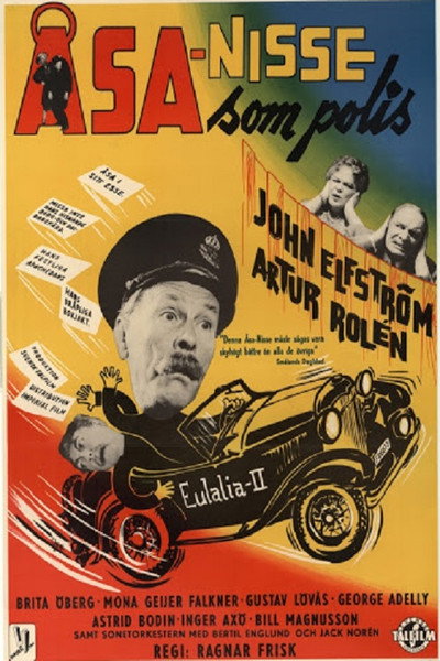 Póster de Åsa-Nisse som polis