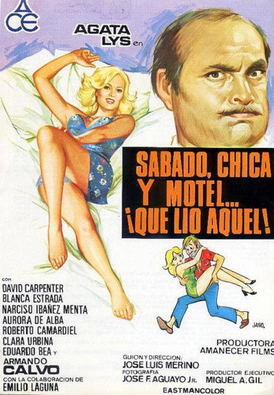 Póster de Sábado, chica, motel ¡qué lío aquel!