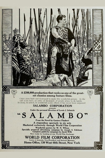 Póster de Salambo, a $100,000 Spectacle