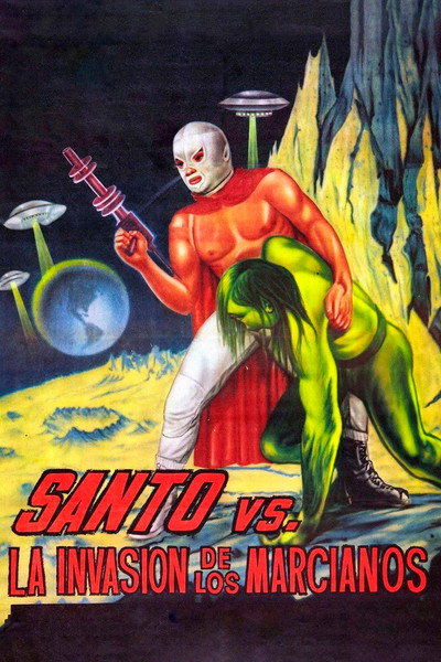 Póster de Santo Versus la invasión de los marcianos