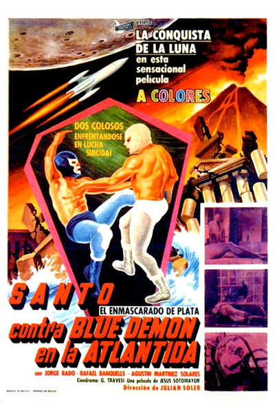 Póster de Santo vs. Blue Demon in Atlantis