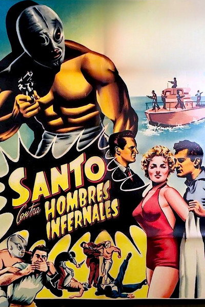 Póster de Santo vs. Infernal Men