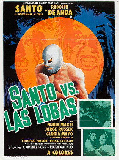 Póster de Santo vs. the She-Wolves