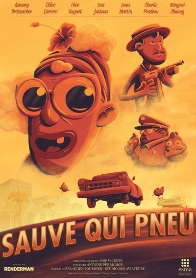 Póster de Sauve Qui Pneu
