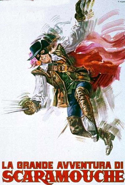 Póster de Scaramouche contra los enemigos de la corona