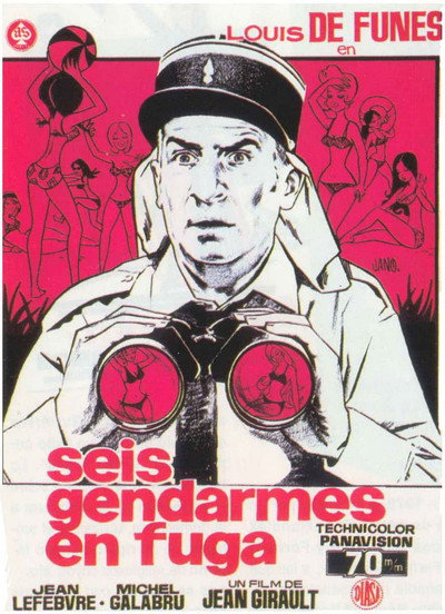 Póster de Seis gendarmes en fuga