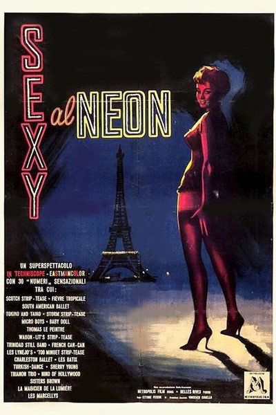 Póster de Sexy al neon