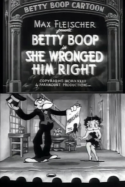 Póster de She Wronged Him Right