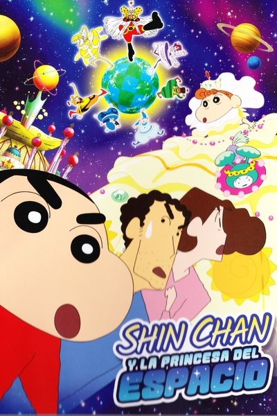 Póster de Shin Chan y La Princesa del Espacio