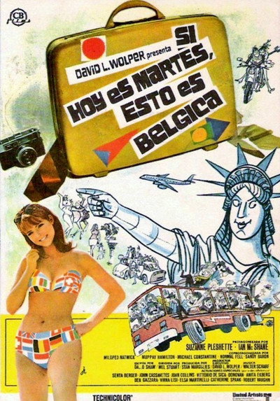 Póster de Si es martes debe ser Bélgica