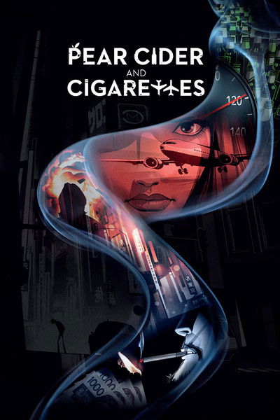 Póster de Sidra de pera y cigarrillos