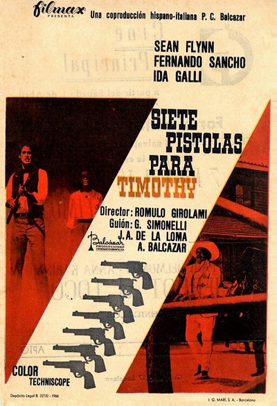 Póster de Siete pistolas para Timothy