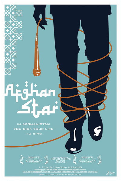 Póster de Silenciada. La estrella caída de la canción afgana