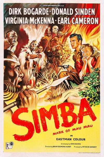 Póster de Simba, la lucha contra el Mau-Mau