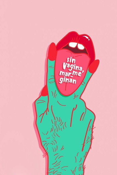Póster de Sin Vagina, me Marginan