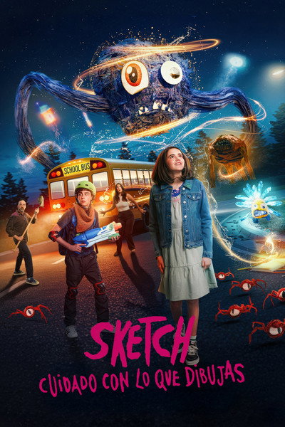 Póster de Sketch. Cuidado con lo que dibujas