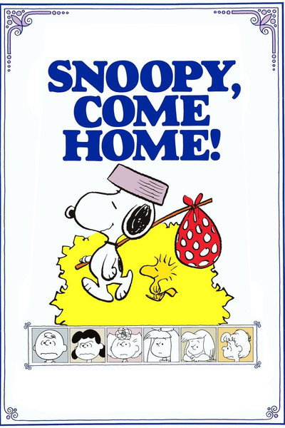 Póster de Snoopy, vuelve a casa