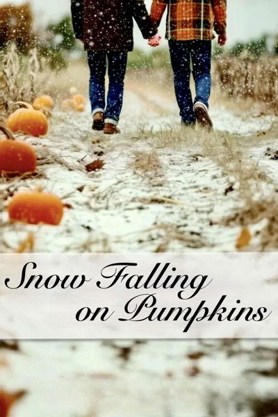 Póster de Snow Falling on Pumpkins