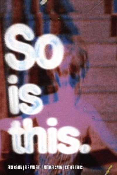 Póster de So Is This