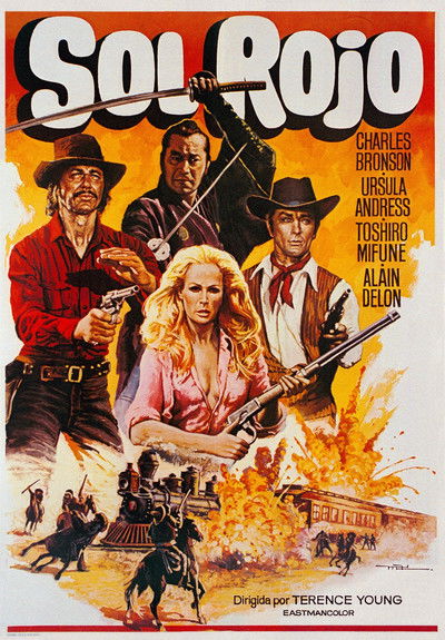 Póster de Sol rojo