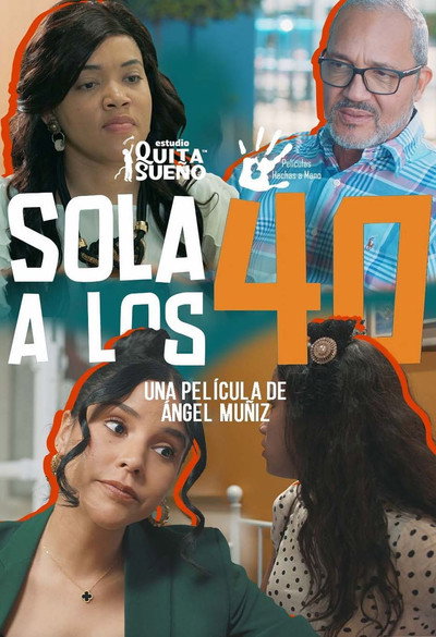 Póster de Sola a los 40