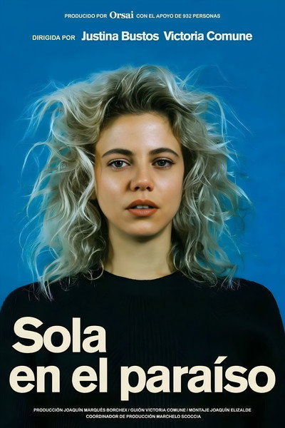 Póster de Sola en el Paraíso