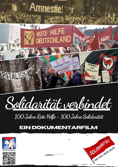 Póster de Solidarität verbindet - 100 Jahre Rote Hilfe