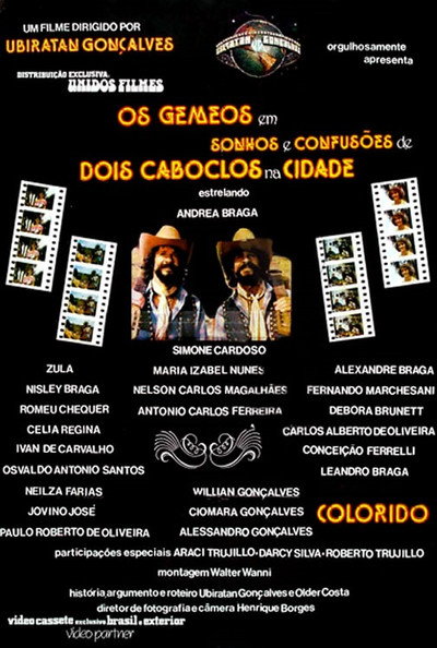 Póster de Sonhos e Confusões de Dois Caboclos na Cidade