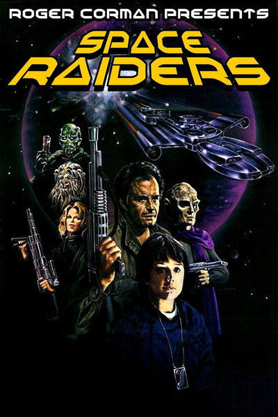 Póster de Space raiders. Invasores del espacio