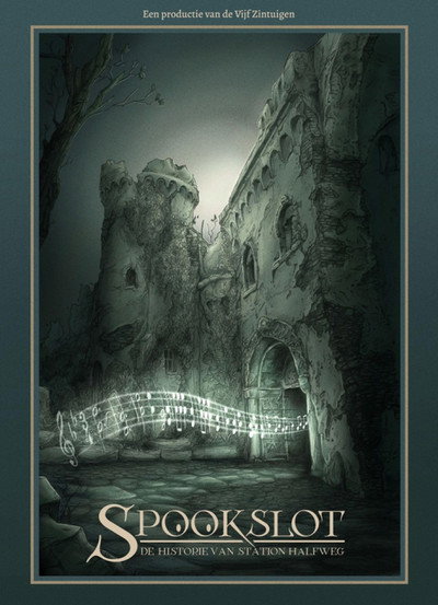 Póster de Spookslot, de historie van Station Halfweg